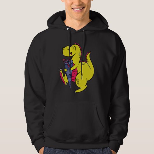Dinosaurus School Child Dinosaur School Enrolment  Hoodie (Voorkant)