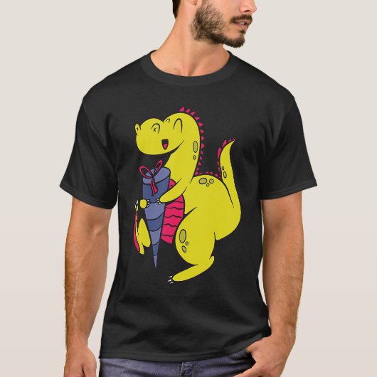 Dinosaurus School Child Dinosaur School Enrolment  T-shirt (Voorkant)