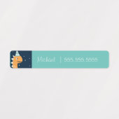 Dinosaurus School Klas Lunch Naam Nummer Labels (Design 1)