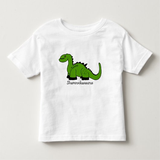 Dinosaurus "Shamrockasaurus" Kinder Shirts (Voorkant)