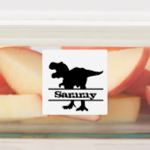 Dinosaurus Silhouet Namen Labels (Aangebracht)