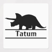 Dinosaurus Silhouet Namen Labels (Design 2)