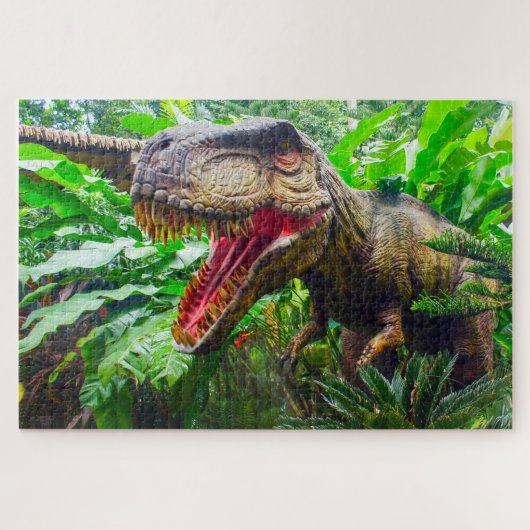 Dinosaurus Singapore Dierenpark. Legpuzzel (Horizontaal)