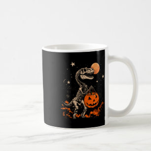 Dinosaurus Skelet Enge Pompoen Maan Halloween Boy Koffiemok