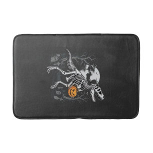 Dinosaurus Skelet Halloween Pompoen Begraafplaats  Badmat