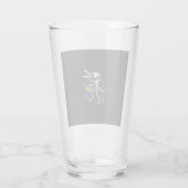 Dinosaurus Skelet Halloween Pompoen Begraafplaats Glas (Achterkant)