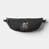 Dinosaurus Skelet Halloween Pompoen Begraafplaats  Heuptasje (Liggend)