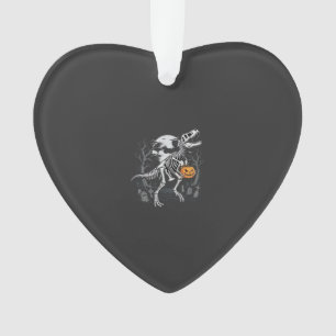Dinosaurus Skelet Halloween Pompoen Begraafplaats  Ornament
