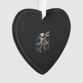 Dinosaurus Skelet Halloween Pompoen Begraafplaats Ornament (voorkant)