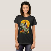 dinosaurus skelet halloween t-shirt (Voorkant volledig)