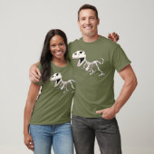 Dinosaurus skelet paleontoloog t-shirt (Unisex)