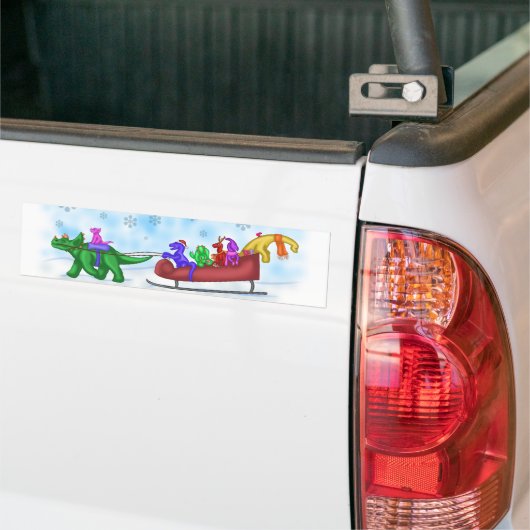 Dinosaurus sleerit bumpersticker (Op Truck)