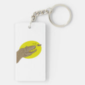 Dinosaurus sleutelhanger (achterkant)
