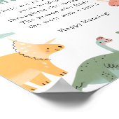 Dinosaurus Sokken Jacht Poster (Hoek)