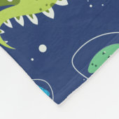 Dinosaurus Space dino kinder Pattern Gift Cute Sum Fleece Deken (Hoek)