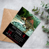 Dinosaurus Spinosaurus landschap verjaardagsfeestj Kaart