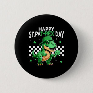 Dinosaurus St. Patrick's Dag Gelukkige St. Pat T R Ronde Button 5,7 Cm