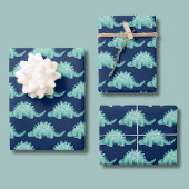 Dinosaurus Stegosaurus Kinderverjaardag Inpakpapier Vel