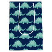 Dinosaurus Stegosaurus Kinderverjaardag Medium Cadeauzakje (Achterkant)