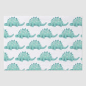 Dinosaurus Stegosaurus Kinderverjaardag Tissuepapier (Voorkant)