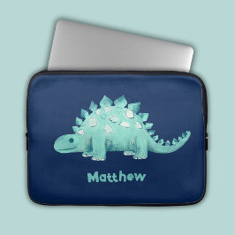 Dinosaurus Stegosaurus Patroon Laptop Sleeve