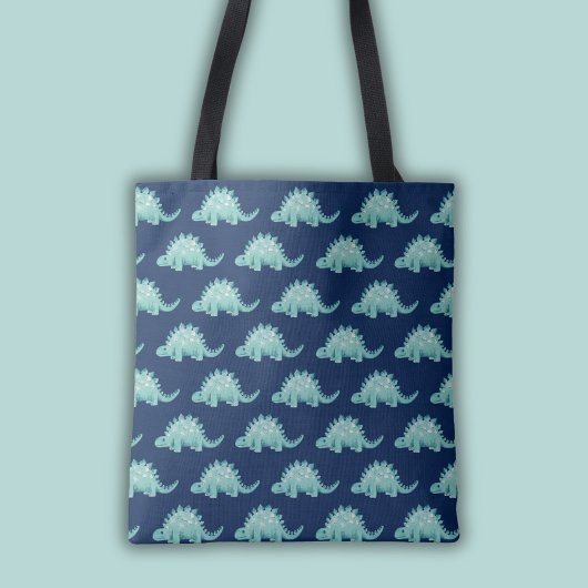 Dinosaurus Stegosaurus Patroon Tote Bag