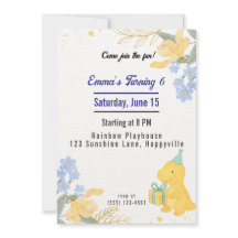 Dinosaurus Stomp Chomp Rawer Girl Verjaardagsfeest