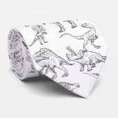 dinosaurus stropdas (Opgerold)