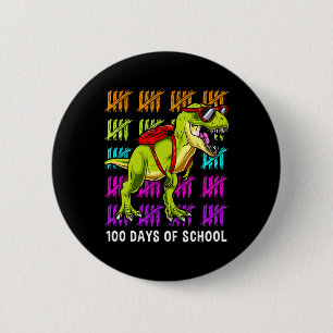 Dinosaurus T Rex 100 Dagen van School Dinosaurus T Ronde Button 5,7 Cm