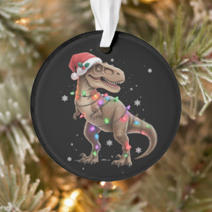Dinosaurus T-rex Boom Kerstmis Xmas Huisdier Dino  Ornament