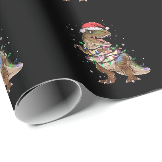 Dinosaurus T-rex Boom Kersttrui Xmas Dino Cadeaupapier (Rol Hoek)