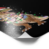 Dinosaurus T-rex Boom Kersttrui Xmas Dino Foto Afdruk (Hoek)