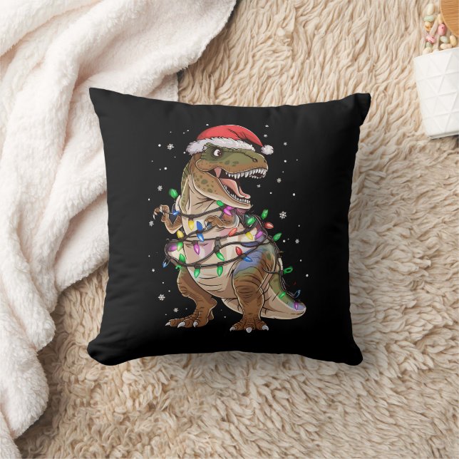 Dinosaurus T-rex Boom Kersttrui Xmas Dino Kussen (Deken)