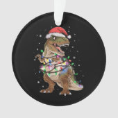 Dinosaurus T-rex Boom Kersttrui Xmas Dino Ornament (voorkant)