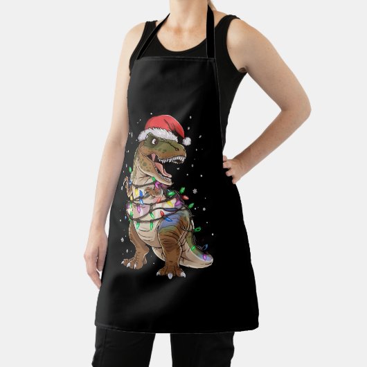 Dinosaurus T-rex Boom Kersttrui Xmas Dino Schort (Insitu)