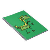 dinosaurus t-rex cartoon notitieboek (Rechterzijde)