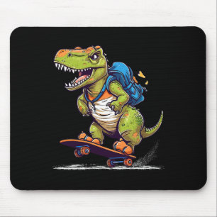 Dinosaurus T Rex Cool Skateboarden Dinosaurus Skat Muismat