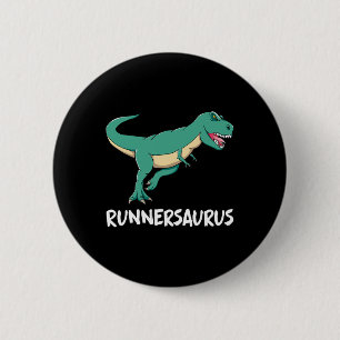 Dinosaurus T-rex Dino Grappige Oefening Cardio Ren Ronde Button 5,7 Cm