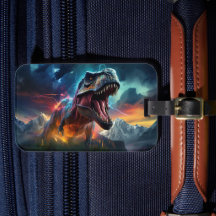 Dinosaurus T-Rex Dino Stormy Mountains