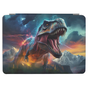 Dinosaurus T-Rex Dino Stormy Mountains iPad Air Cover