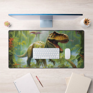 Dinosaurus T-Rex Dino Tropisch Oerwoud Bureaumat