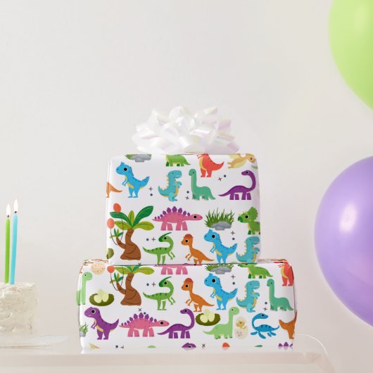 Dinosaurus T-Rex Dino Verjaardagscadeau Cadeaupapier (Feestgeschenken)