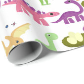 Dinosaurus T-Rex Dino Verjaardagscadeau Cadeaupapier (Rol Hoek)