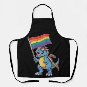 Dinosaurus T Rex Gay Pride LGBTQ Bondgenoot Regenb Schort