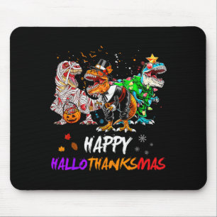 Dinosaurus T Rex Gelukkig Hallothanksmas Halloween Muismat