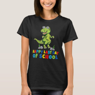 Dinosaurus T-Rex Happy Laatste Dag van School Outf T-shirt