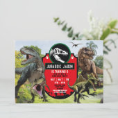 Dinosaurus T-Rex Jurassic Verjaardagsfeest T-Rex Kaart (Staand voorkant)