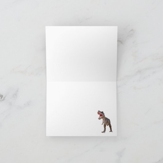 Dinosaurus T-rex jurassic world kaart (Binnen)