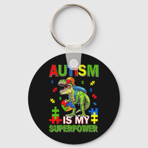 Dinosaurus T-rex Kinderen Autisme Is Mijn Superkra Sleutelhanger