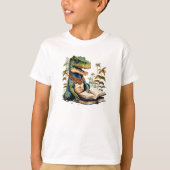 Dinosaurus T-Rex Lezer  T-shirt (Voorkant)